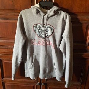 Gray Alabama elephant men’s hoodie